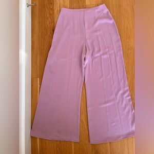 WAYF Lilac Wide-Leg Palazzo Pants - Size Small